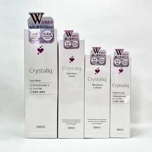 Crystaliq クリスタリーク 洗顔フォーム 保湿化粧水 保湿乳液 保湿クリーム 4本セット