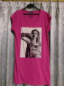 ヒステリックグラマー Hysteric glamour コートニーラブ COURTNEY LOVE ミニワンピ チュニック Tシャツ カットソー ZUMBA ロック フェス 