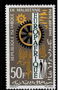 モーリタニア 1964年 航空(Europafrica )切手