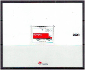 ポルトガル 1994年 郵便配達車小型シート