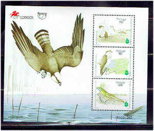 ポルトガル 1995年 自然保護（鳥）小型シート