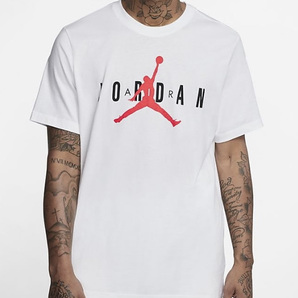 【新品】ナイキ ジョーダン エア ワードマーク 半袖 Tシャツ【100：白】M NIKE AIR JORDAN トレーニング ジム 自宅 部屋着の画像3