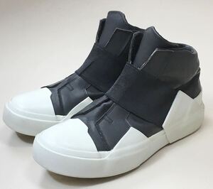 JULIUS ◆ MULTI EDGE SOLE SNEAKER ラバーコーティング スニーカー 白 黒 シューズ 靴 ユリウス ◆Q051 な7KSみ-04