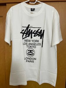 ステューシー ワールドツアー SS24 Tシャツ "ホワイト"