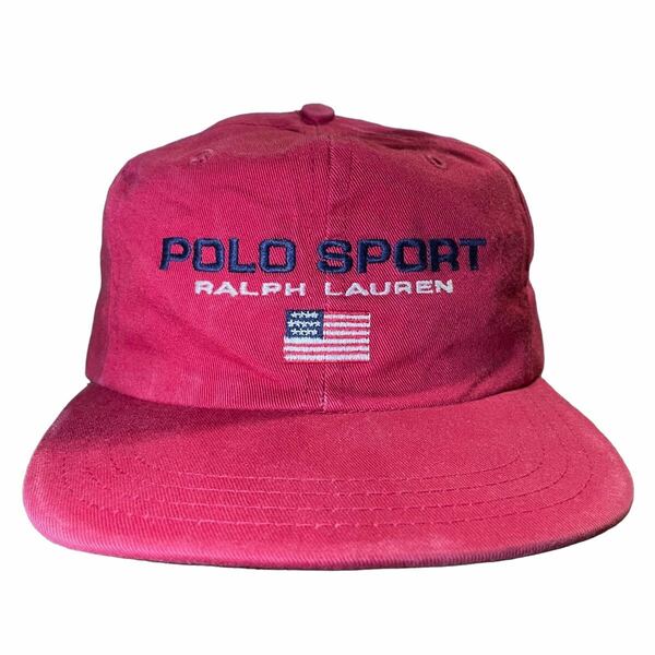 【激レア】 POLO SPORT ポロスポーツ キャップ 90年代 アメリカ製