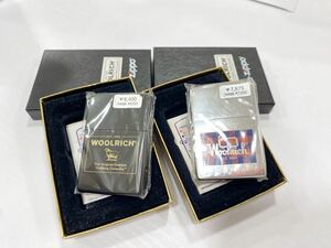 【美品】未使用保管品　ZIPPO ジッポ WOOLRICH2点　2004年　オイルライター 箱付き