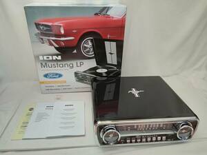ION Audio record player 1965 year made Ford Mustang design Mustang LP black 