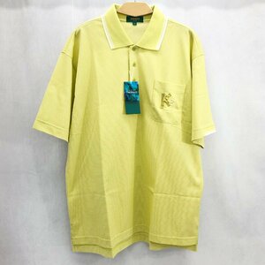 未使用に近い KENZO GOLF ケンゾー ゴルフ 半袖 ポロ シャツ サイズ 5 タグ付き 黄色 イエロー系 日本製 メンズ ゴルフ ウェア スポーツ