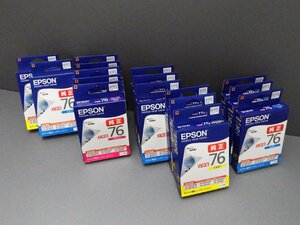 #【未開封】EPSON エプソン インクカートリッジ 地球儀 ICY76/ICM76/ICC76 イエロー/マゼンタ/シアン 計16点 期限2025/2024/2023 現状品