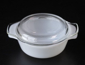 ファイヤーキング ホワイト キャセロール 耐熱ガラス ビンテージ アメリカ キッチン ボウル 菓子器