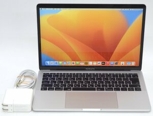 ジャンク品 MacBook Pro (13-inch, 2017, Two Thunderbolt 3 ports) MPXU2J/A シルバー 2.3GHz Core i5 メモリ:8GB SSD:256GB U18P