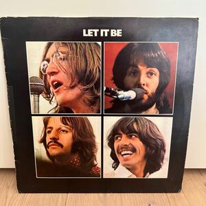  height sound quality Denmark record red Apple 3U/2U(2,7) BEATLES LET IT BE Beatles let ito Be LP record 