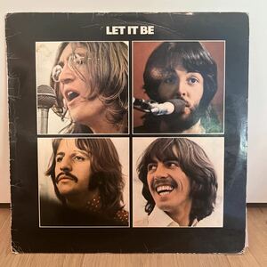  height sound quality Denmark record red Apple 3U/2U(1,7) BEATLES LET IT BE Beatles let ito Be LP record 