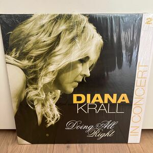 2枚組　diana krall in concert ダイアナクラール　インコンサート　レコード　doing all right 2LP