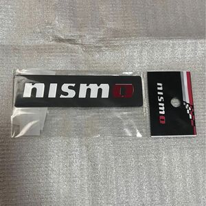 新品　未使用　純正品「NISMO メタルエンブレム ブラック サイズ25×100mm アルミ製 型番：99993RN211