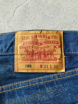 USA製【美品/ヴィンテージ加工】Levis 501 インディゴ デニムパンツ w31 リーバイス ジーンズ ジーパン 502 505 517 XX E VINTAGE LVC USA _画像6