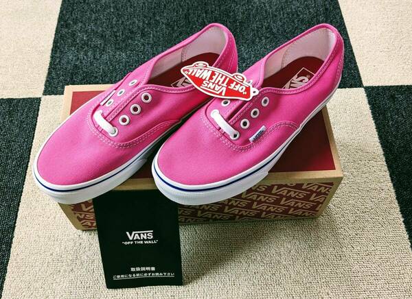 VANS バンズ スニーカー Authetic carmine rose 24cm vnoa38emvjn