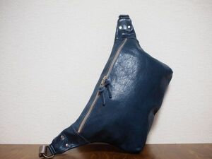  hand made original leather original cow leather *C leather body bag large BL 116