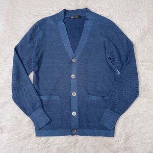  ultimate beautiful goods 23 district homme men's cardigan linen. navy size 46 M size Onward . mountain ...