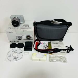 キャノン Canon EOS M10 E レンズキット　グレー【中古美品】