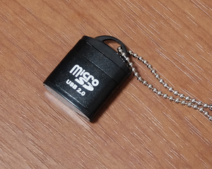 MicroSD for small size USB card reader * lighter ( black )