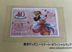 Билет акционера Tokyo Disney Resort Oriental Land (1)