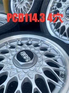 BBS 14インチ 6J ＋45 PCD114.3 4穴 4本セット 中古 希少 カプチーノ AZ1 旧車等