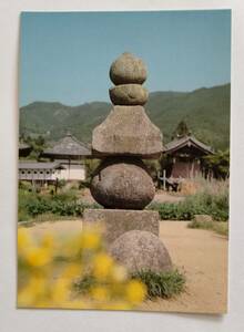 絵葉書　奈良　飛鳥寺　入鹿の首塚　　　　　　　　　　　　　　　　　　　　　　　　　　　