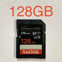 ★ 128GB SanDisk Extreme PRO SDXCカード ★ SDカード サンディスク エクストリームプロ 170MB/s ★_画像1