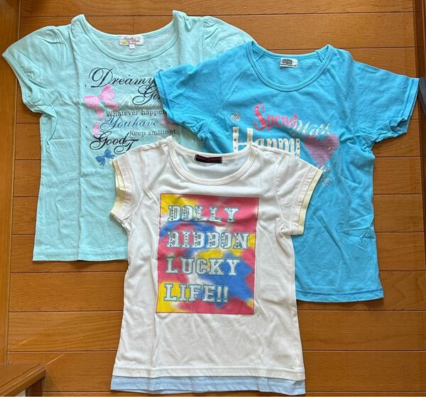 半袖Tシャツ　150cm × 3枚　 女の子 Tシャツ トップス カットソー