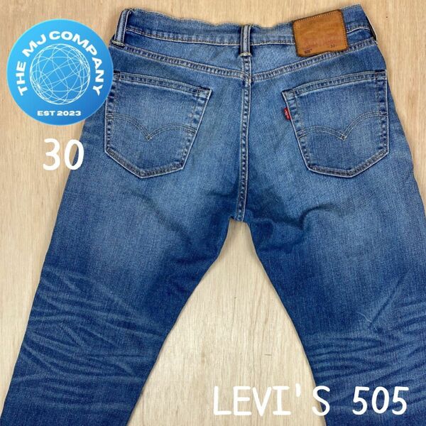 古着　LEVI'S 505 クロップド　デニムジーンズ　30インチ メンズ リーバイス