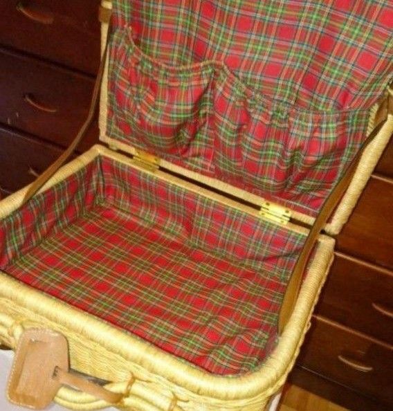 未使用保管品 キリンビバレッジ 籐製籠 小泉今日子 午後の紅茶懸賞品小泉トランク トランク 昭和レトロ ラタン バスケット