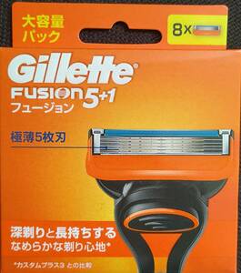 [ новый товар ]Gillette Fusion 5+1 бритва 8ko входить быстрое решение есть 