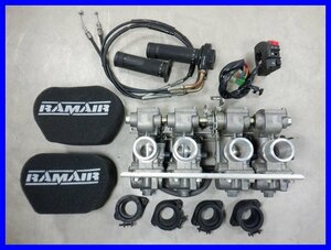 ！☆キ584 ゼファー400カイ ZR400C キャブレターセット KEIHIN CR ハイスロ スイッチ フィルター 実動車外し 動画有 ZEPHYRχ 100