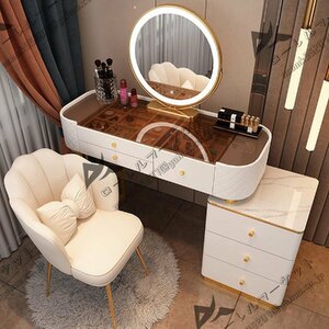  dresser dresser drawer dressing table cushion attaching s tool set cosmetics table 3 color touch screen style light mirror attaching 100cm