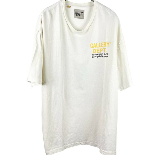 GALLERY DEPT(ギャラリーデプト) LOGO Back Print Longsleeve T Shirt (white)
