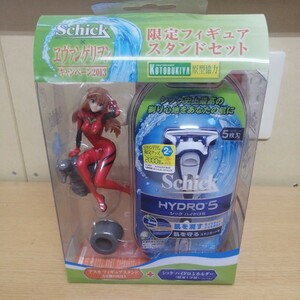 【未開封】schick シック ハイドロ5 限定フィギュアスタンドセット アスカ エヴァンゲリヲン キャンペーン2013 フィギュア 髭剃り 税なし