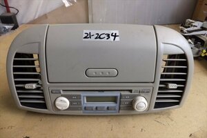 日産 マーチ AK12 H16年 純正カーステ CDプレーヤ 21-2C34