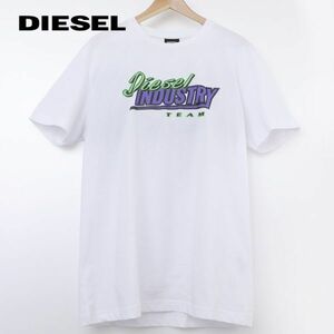 Mサイズ DIESEL ディーゼル ロゴ Tシャツ DIEGOSK37 メンズ ブランド 白 ホワイト