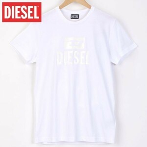 XXLサイズ DIESEL ディーゼル ロゴ Tシャツ DIEGO-TONEONETONE メンズ ブランド 白 ホワイト