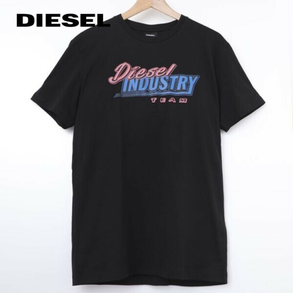 Mサイズ DIESEL ディーゼル ロゴ Tシャツ DIEGOSK37 メンズ ブランド ブラック 黒