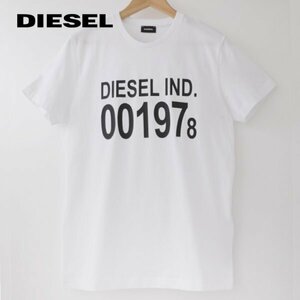 Mサイズ DIESEL ディーゼル ロゴ Tシャツ diego001978 メンズ ブランド 白 ホワイト