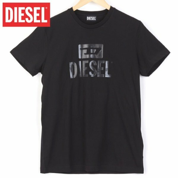 XXLサイズ DIESEL ディーゼル ロゴ Tシャツ DIEGO-TONEONETONE メンズ ブランド 黒 ブラック