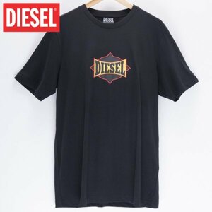 XLサイズ DIESEL ディーゼル グラフィック ロゴ Tシャツ JUST-C13 メンズ ブランド 黒 ブラック