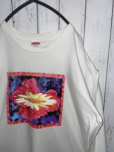 シュプリーム SUPREME 17FW Bloom L/S Tee ロンT 白 ビンテージ　花柄　プリント Tシャツ