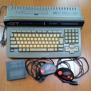 MSX Panasonic A1GT. система диск 3 листов JOY PAD FS-JS220 2 шт 