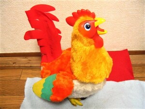 【福】　ブリキのおもちゃ　ニワトリ　鶏　CROWING ROOSTER 　１９６０年代　バッテリー　レアー　酉　鳥　ヨネザワ　米沢 　レトロ