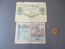 美品～上品+　ドイツ地方紙幣　フランクフルト市　1910年代2枚　10～5マルク_画像2