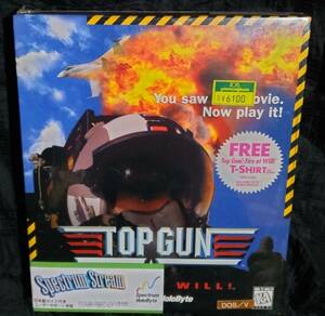 未使用/当時物/未開封/CD-ROM トップガン TOP GUN/ 日本語ガイド付/ windows版 DOS-V / CD-ROM版/