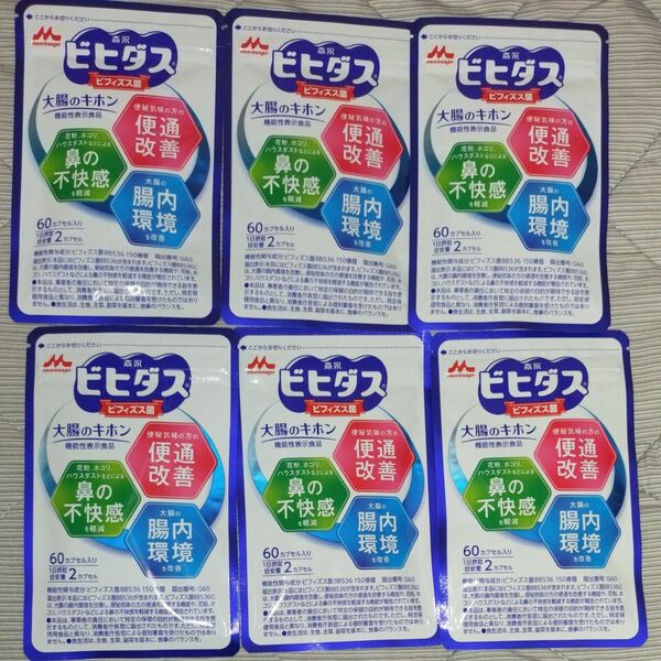 森永　ビヒダス　大腸のキホン　60カプセル×6袋